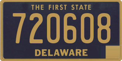 DE license plate 720608