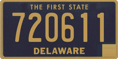 DE license plate 720611
