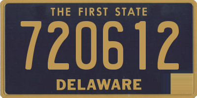 DE license plate 720612