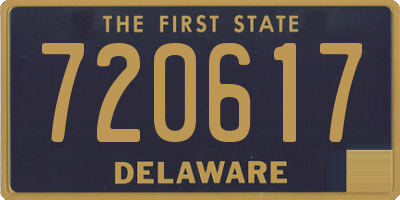 DE license plate 720617