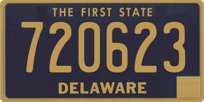 DE license plate 720623