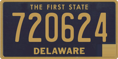 DE license plate 720624