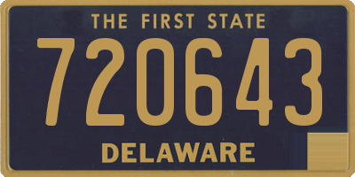 DE license plate 720643