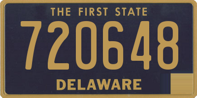 DE license plate 720648