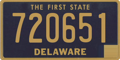 DE license plate 720651