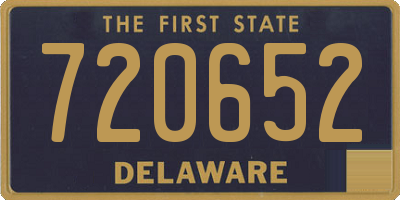 DE license plate 720652