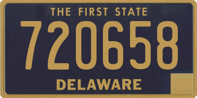 DE license plate 720658