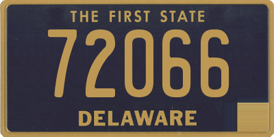 DE license plate 72066