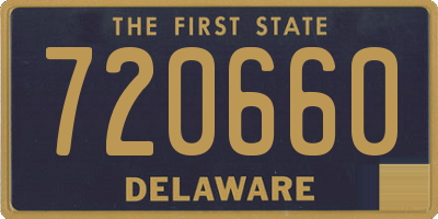 DE license plate 720660