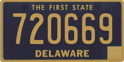 DE license plate 720669