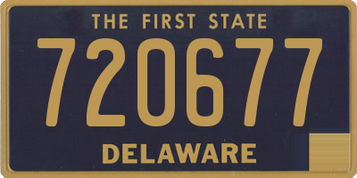 DE license plate 720677