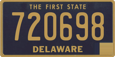 DE license plate 720698