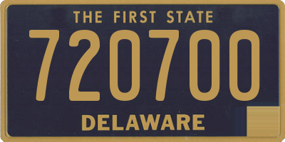 DE license plate 720700