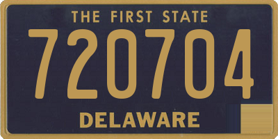 DE license plate 720704