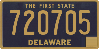 DE license plate 720705