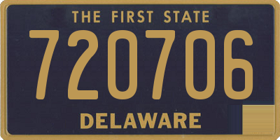 DE license plate 720706