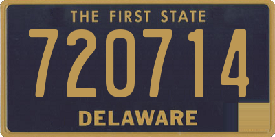 DE license plate 720714