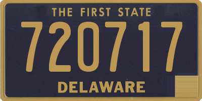 DE license plate 720717