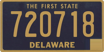 DE license plate 720718