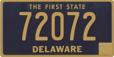 DE license plate 72072