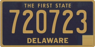 DE license plate 720723