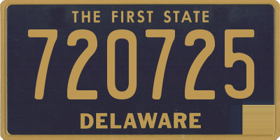 DE license plate 720725