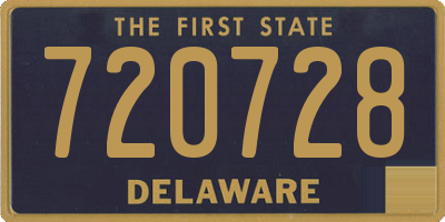 DE license plate 720728