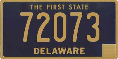 DE license plate 72073