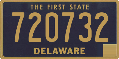 DE license plate 720732