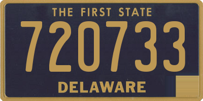 DE license plate 720733
