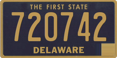 DE license plate 720742