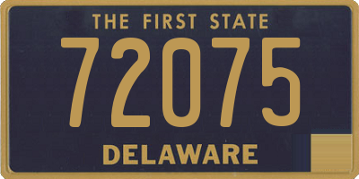 DE license plate 72075