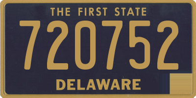 DE license plate 720752
