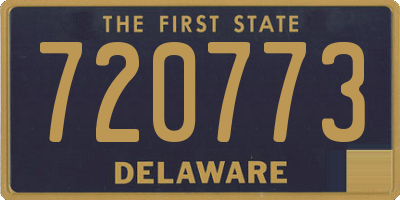DE license plate 720773
