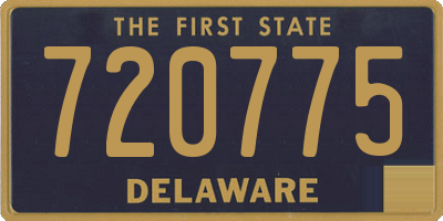 DE license plate 720775
