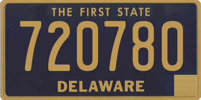 DE license plate 720780