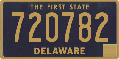 DE license plate 720782