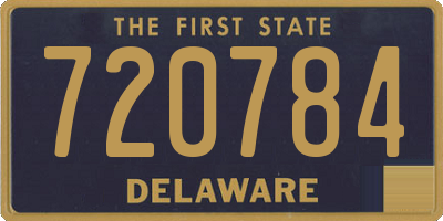 DE license plate 720784