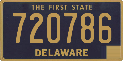 DE license plate 720786