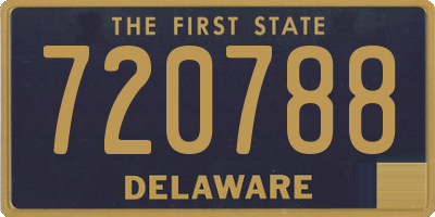 DE license plate 720788