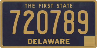 DE license plate 720789