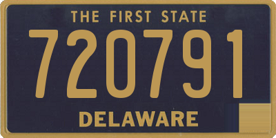 DE license plate 720791