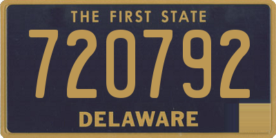 DE license plate 720792