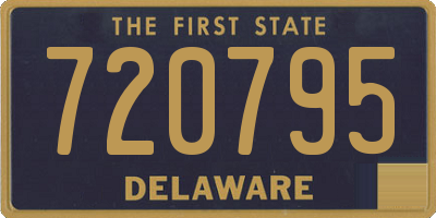 DE license plate 720795