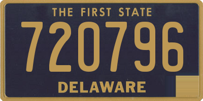 DE license plate 720796