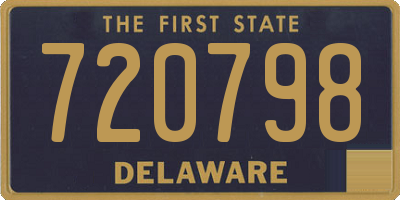 DE license plate 720798