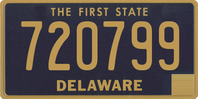 DE license plate 720799