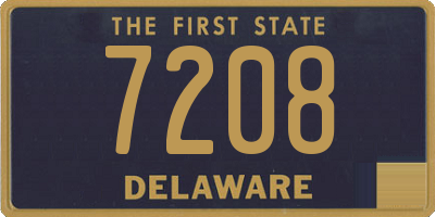 DE license plate 7208