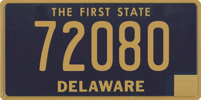 DE license plate 72080