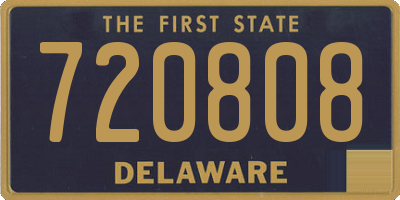 DE license plate 720808